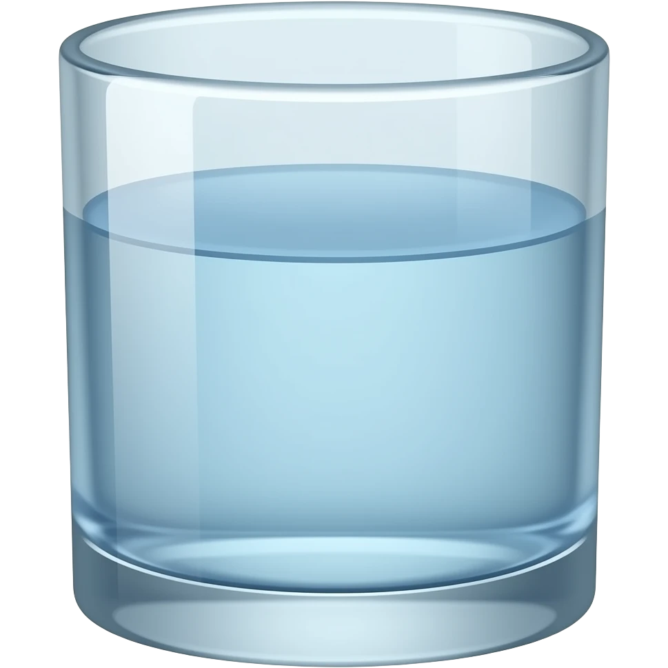 glass of water emoji