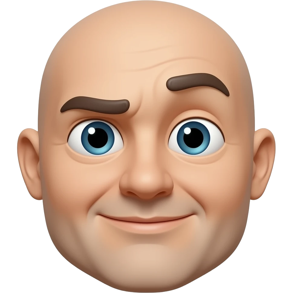 Distarted face emoji