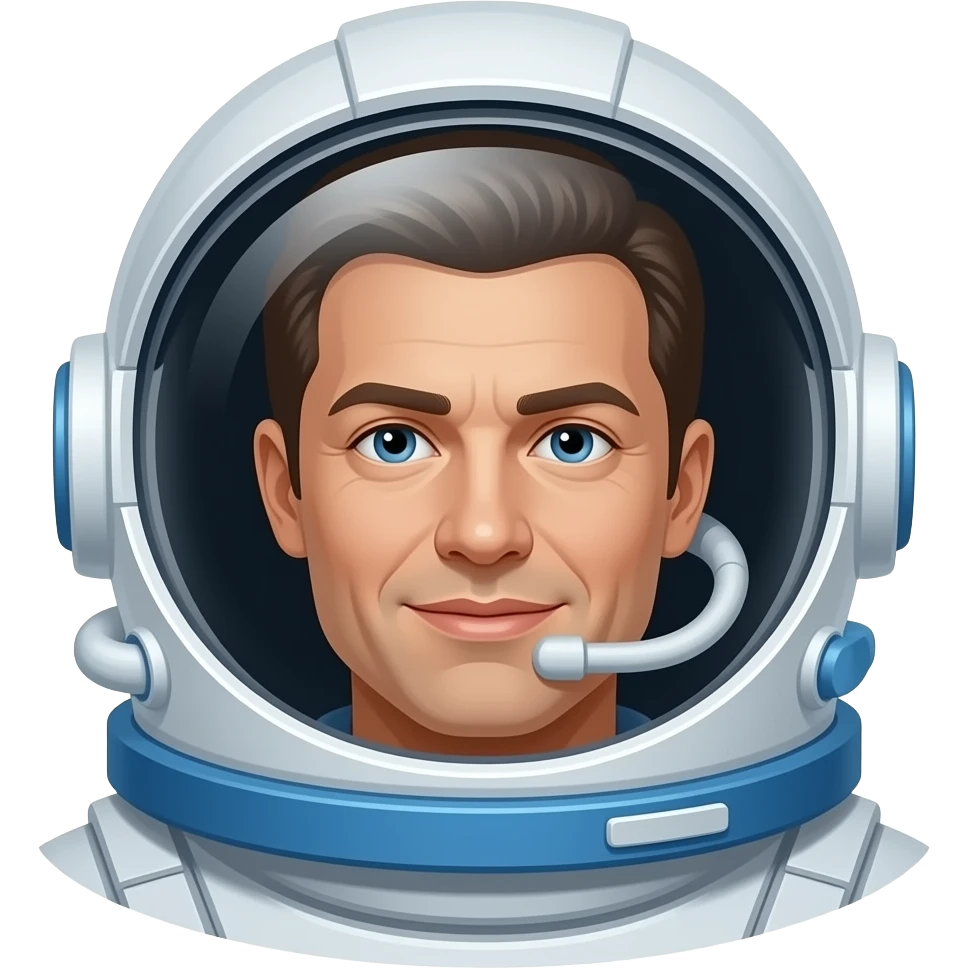 Astronaut on the moon emoji