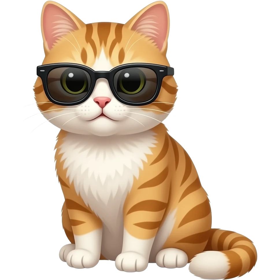 Cat wearing sunglasses emoji