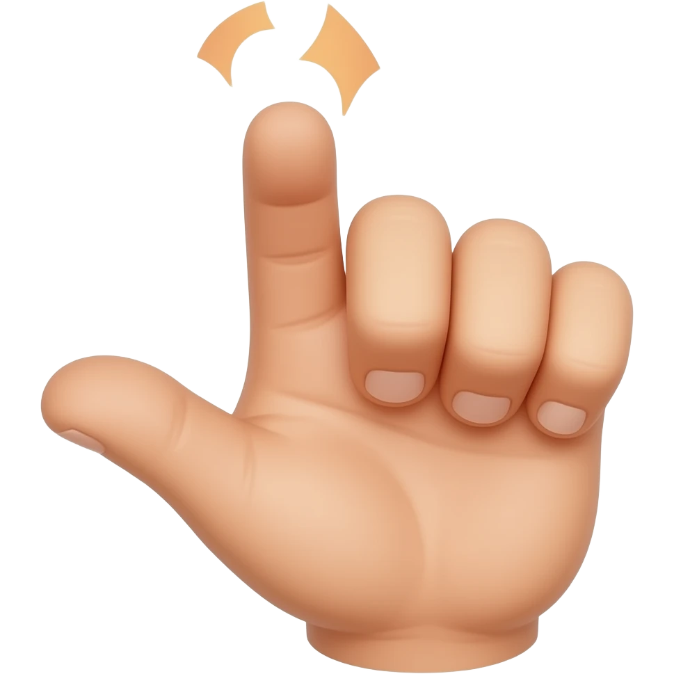 1 weird finger tapping emoji