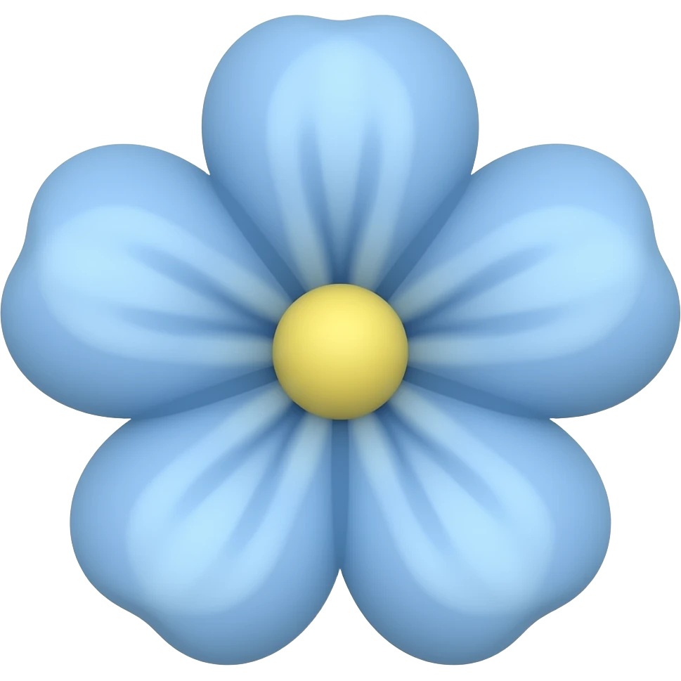 Baby blau blume emoji
