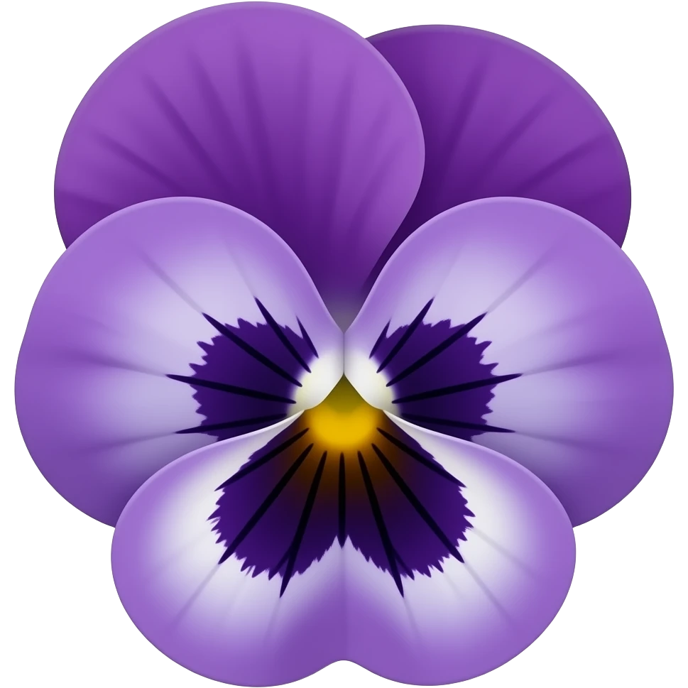 Purple pansy emoji