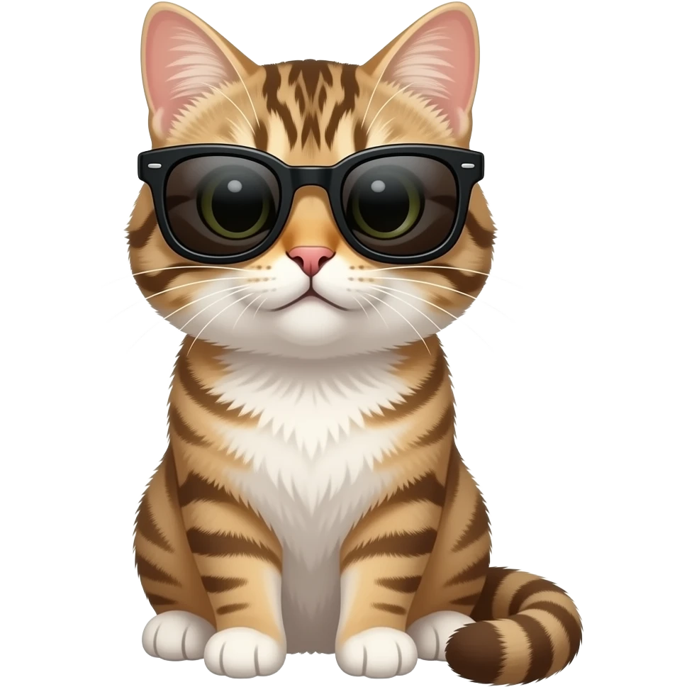 Cat wearing sunglasses emoji