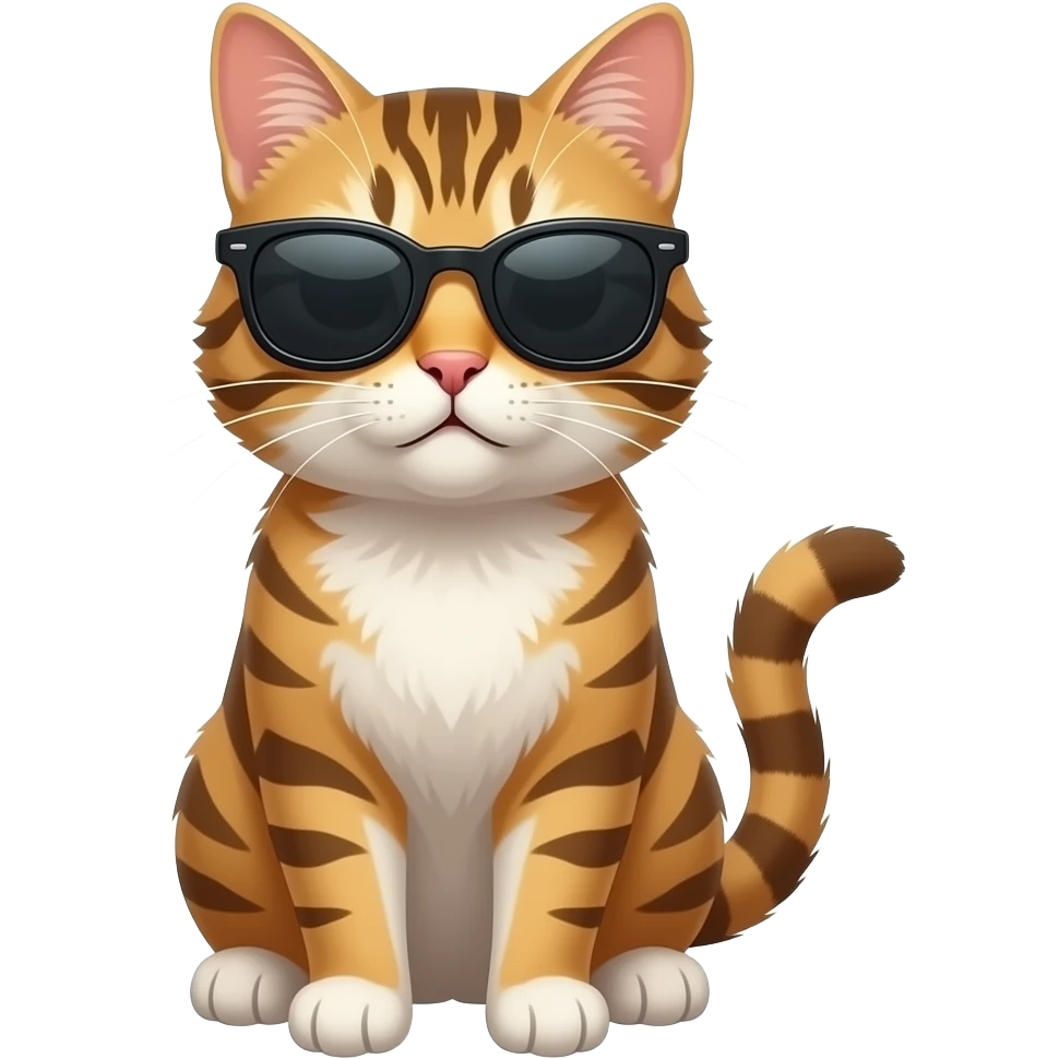 Cat wearing sunglasses emoji