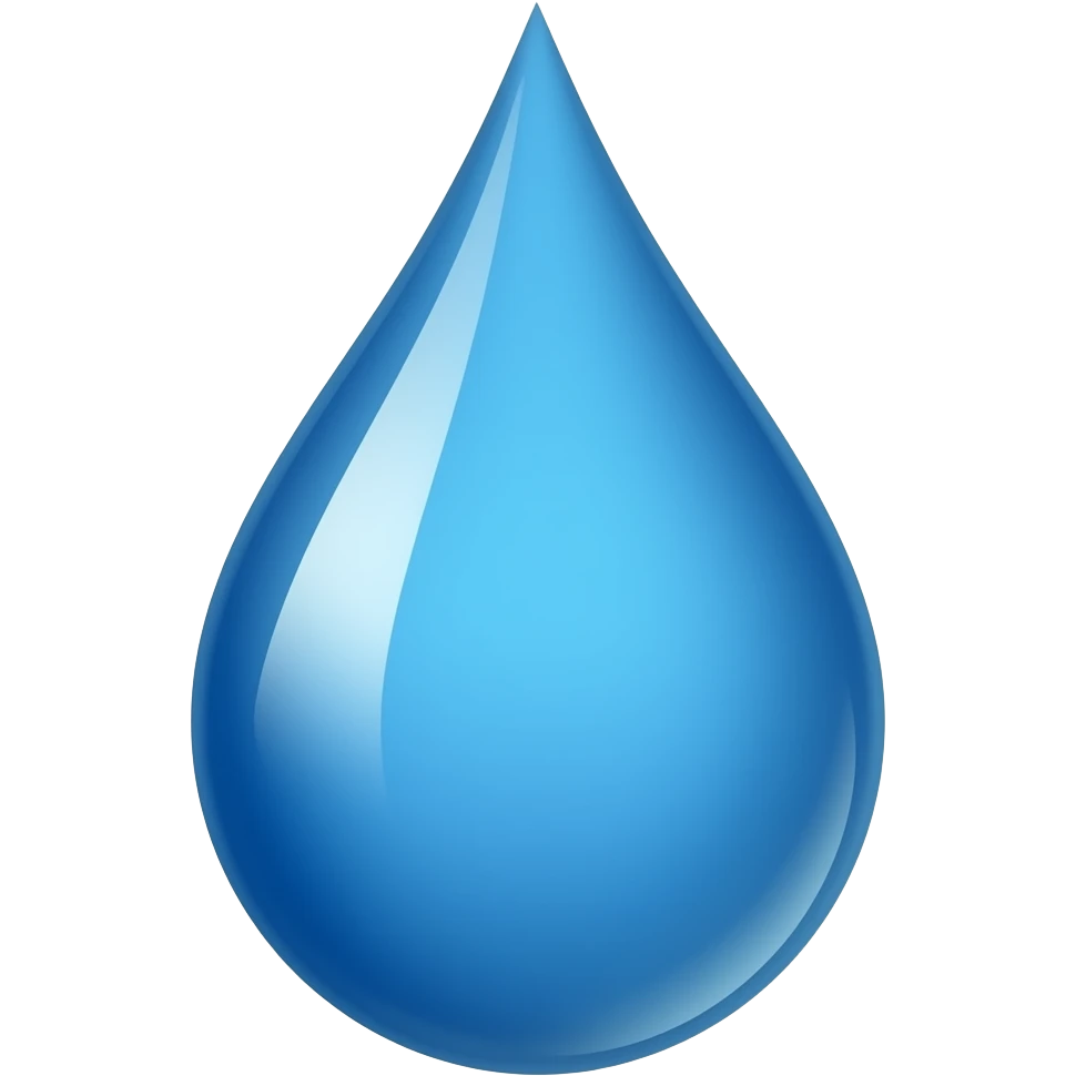 Blue drop emoji
