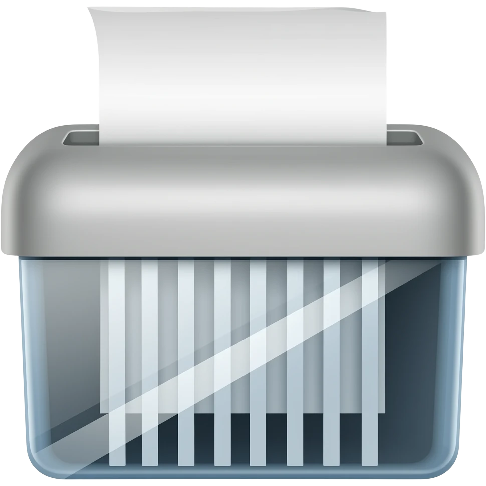 paper shredder emoji
