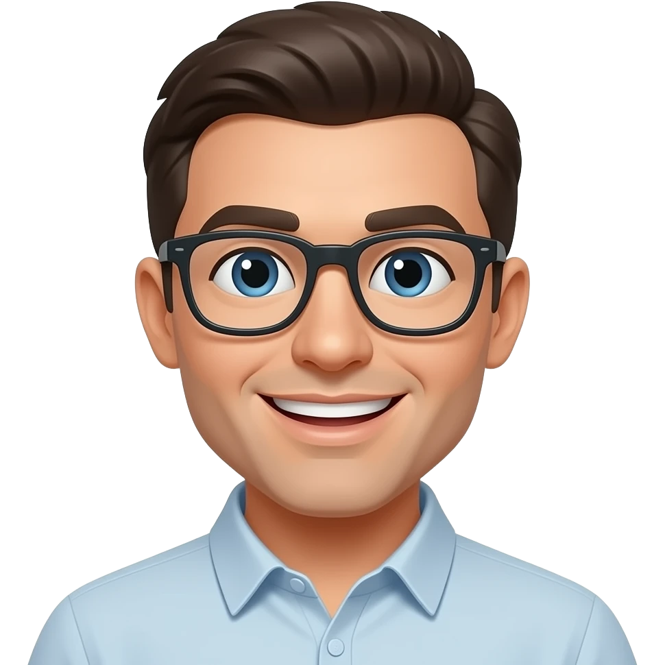 Emoji com expressão feliz ao lado emoji