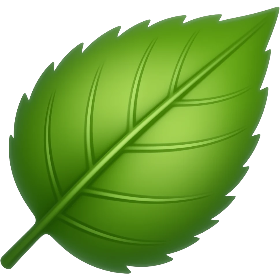 hojas verdes emoji