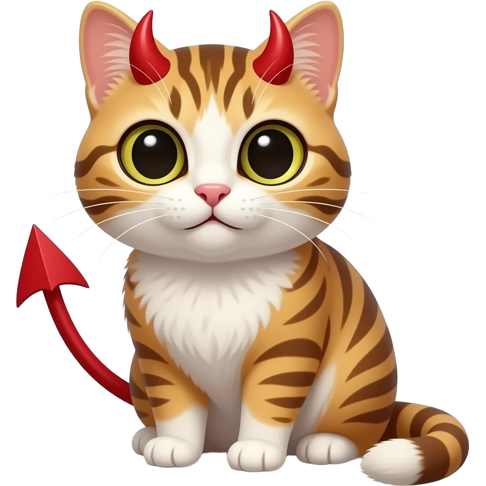 Cat with Devil Face emoji