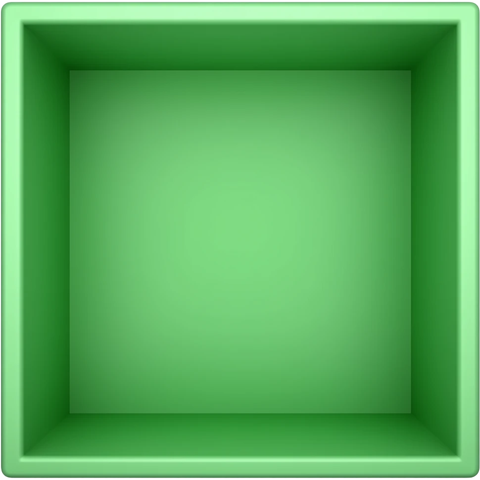 Empty green box emoji