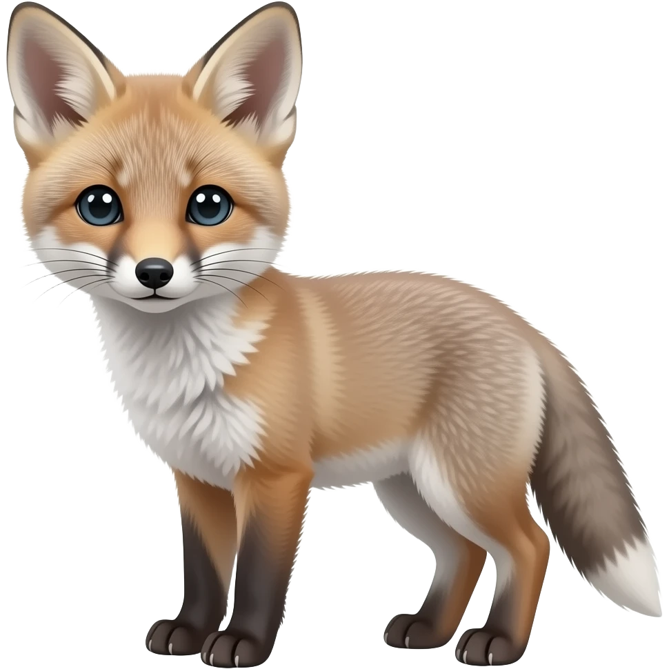 Gray Fox cub emoji