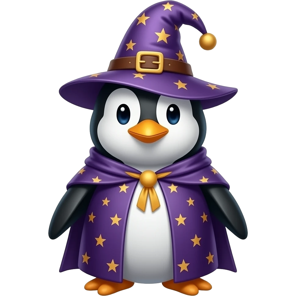 Penguin Wizard emoji