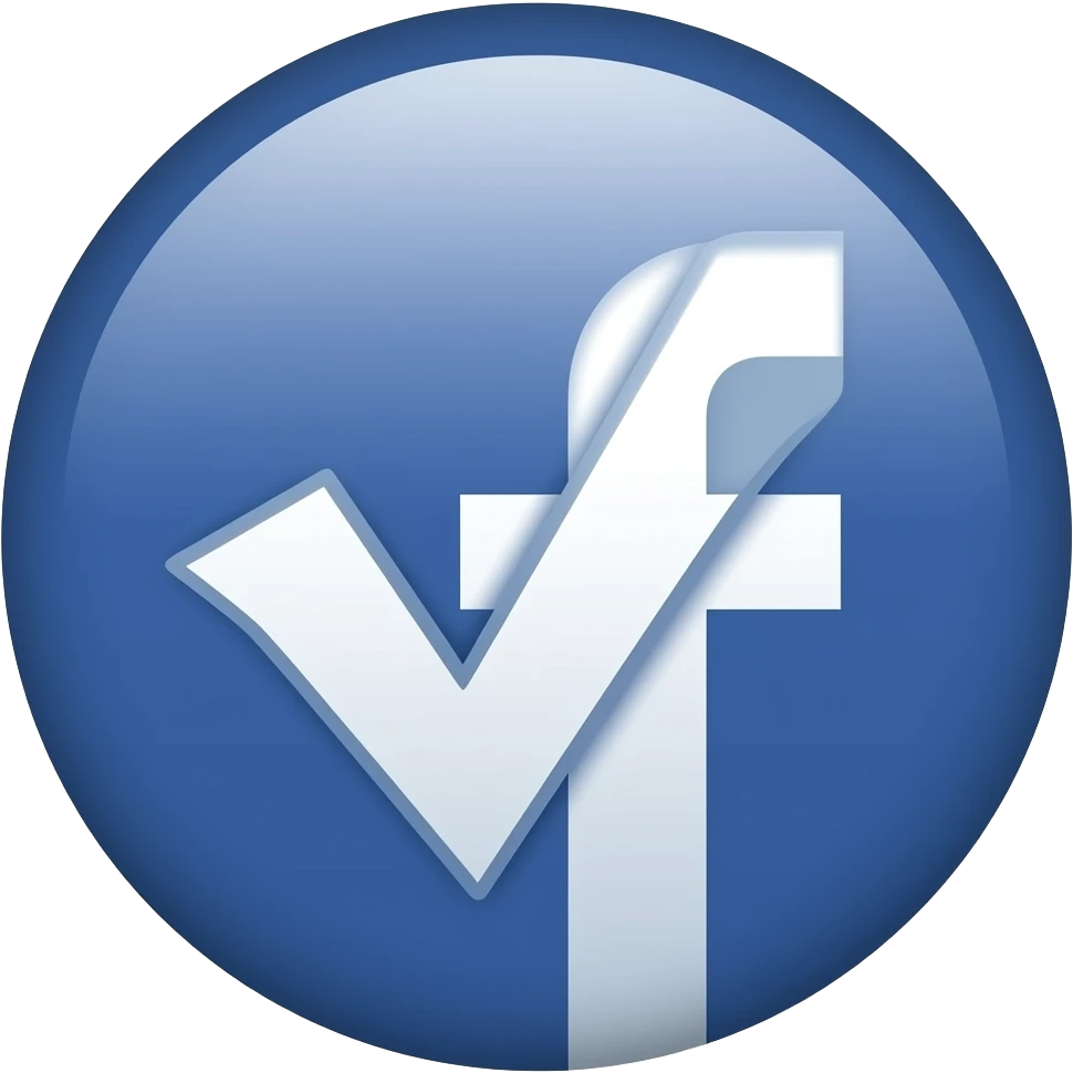 Facebook Blue verified  badge emoji