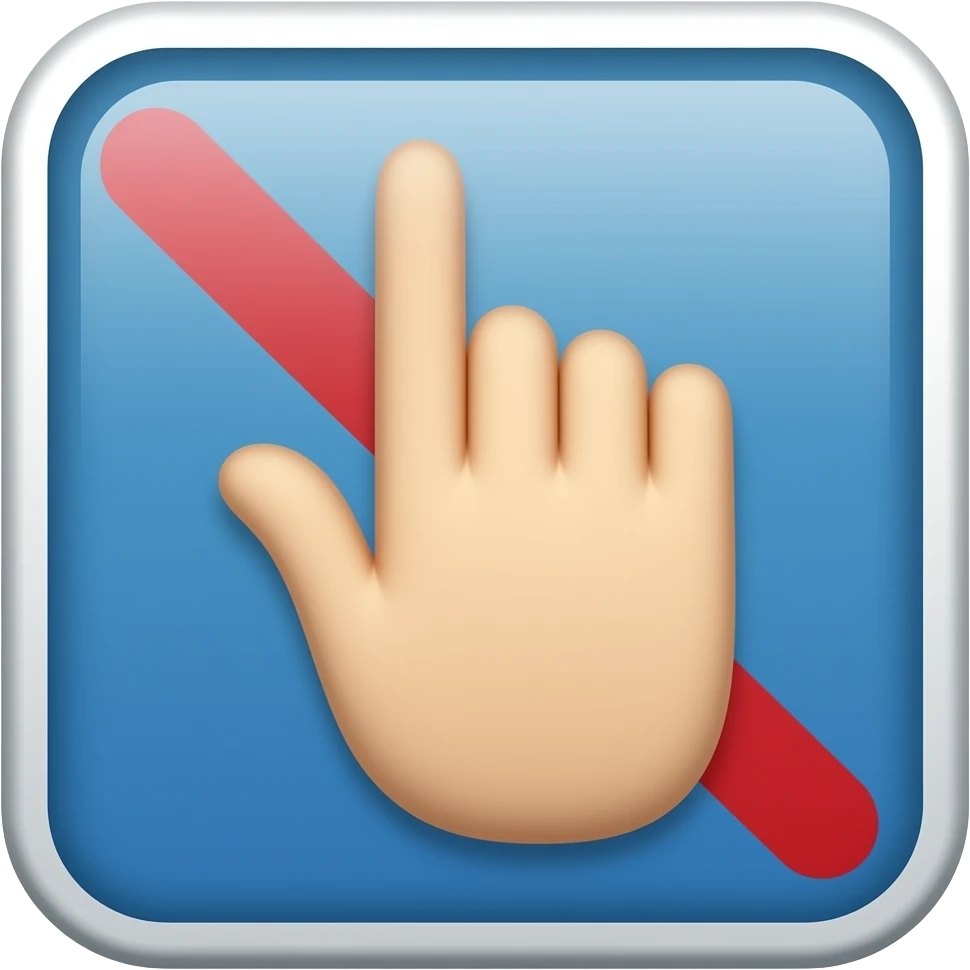 DO NOT TOUCH emoji