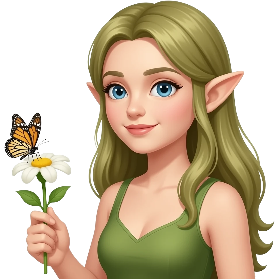 🧝🏻‍♀️🌺🦋🌞 emoji