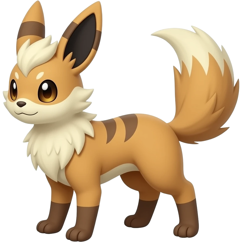Teto-Minccino-Furret-Zeraora-Fakémon-animal-hybrid-creature, full body emoji