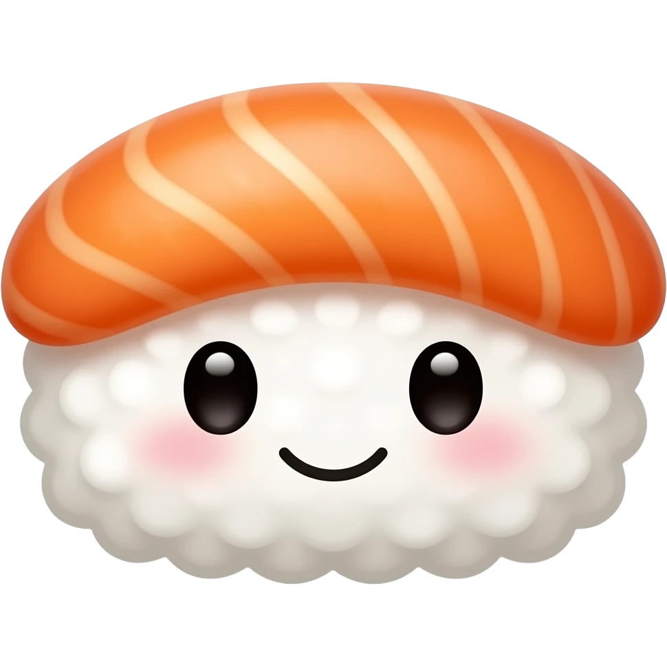 salmon nigiri face emoji