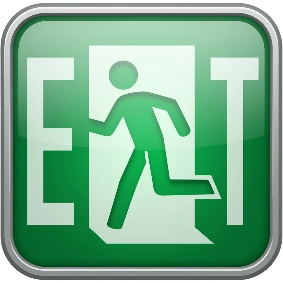 exit emoji whiout text emoji