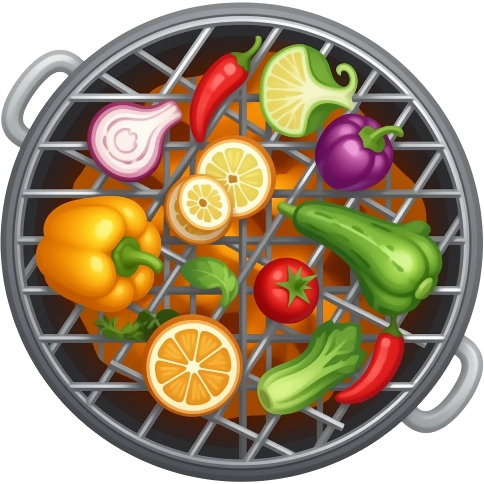Grill mit Gemüse emoji