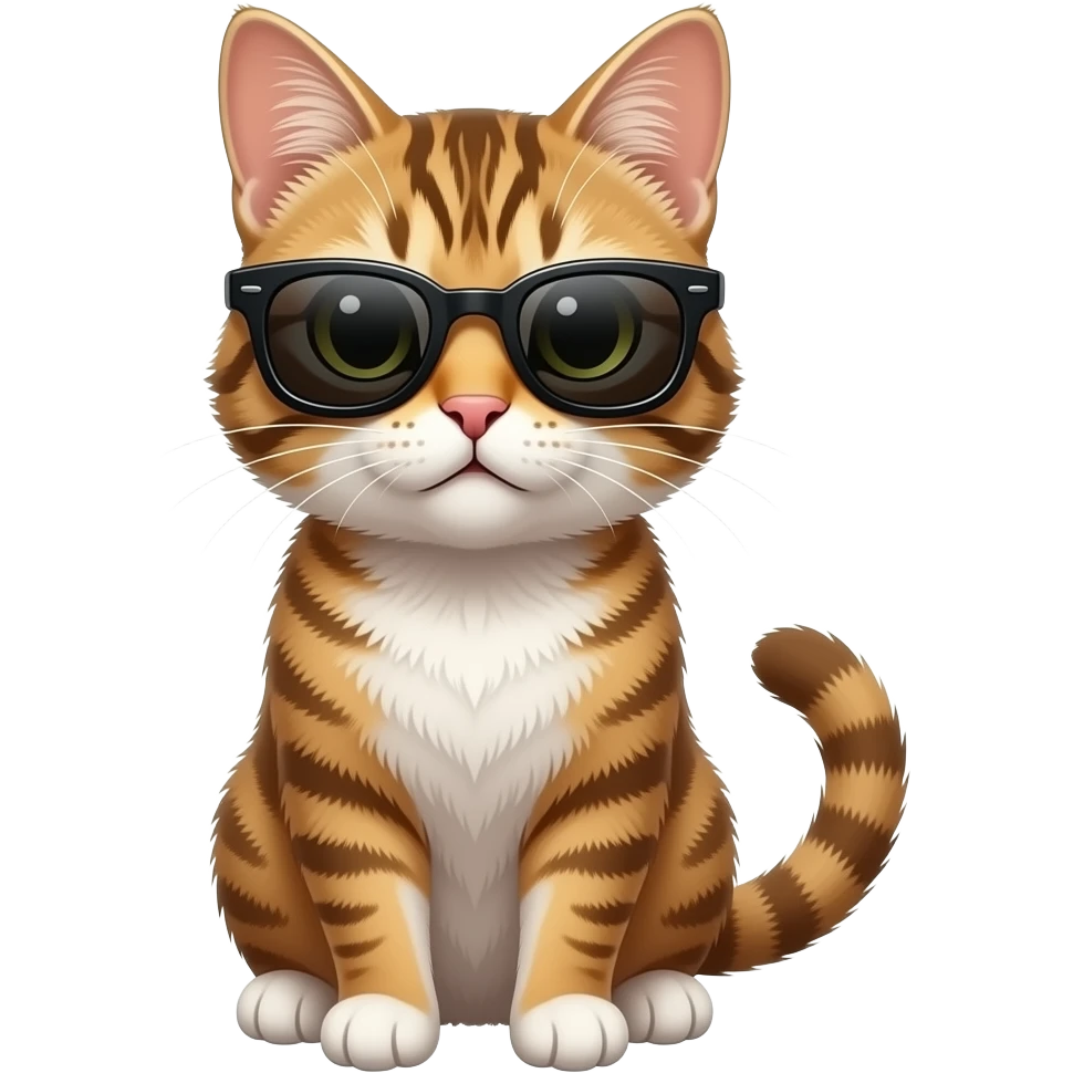 Cat wearing sunglasses emoji