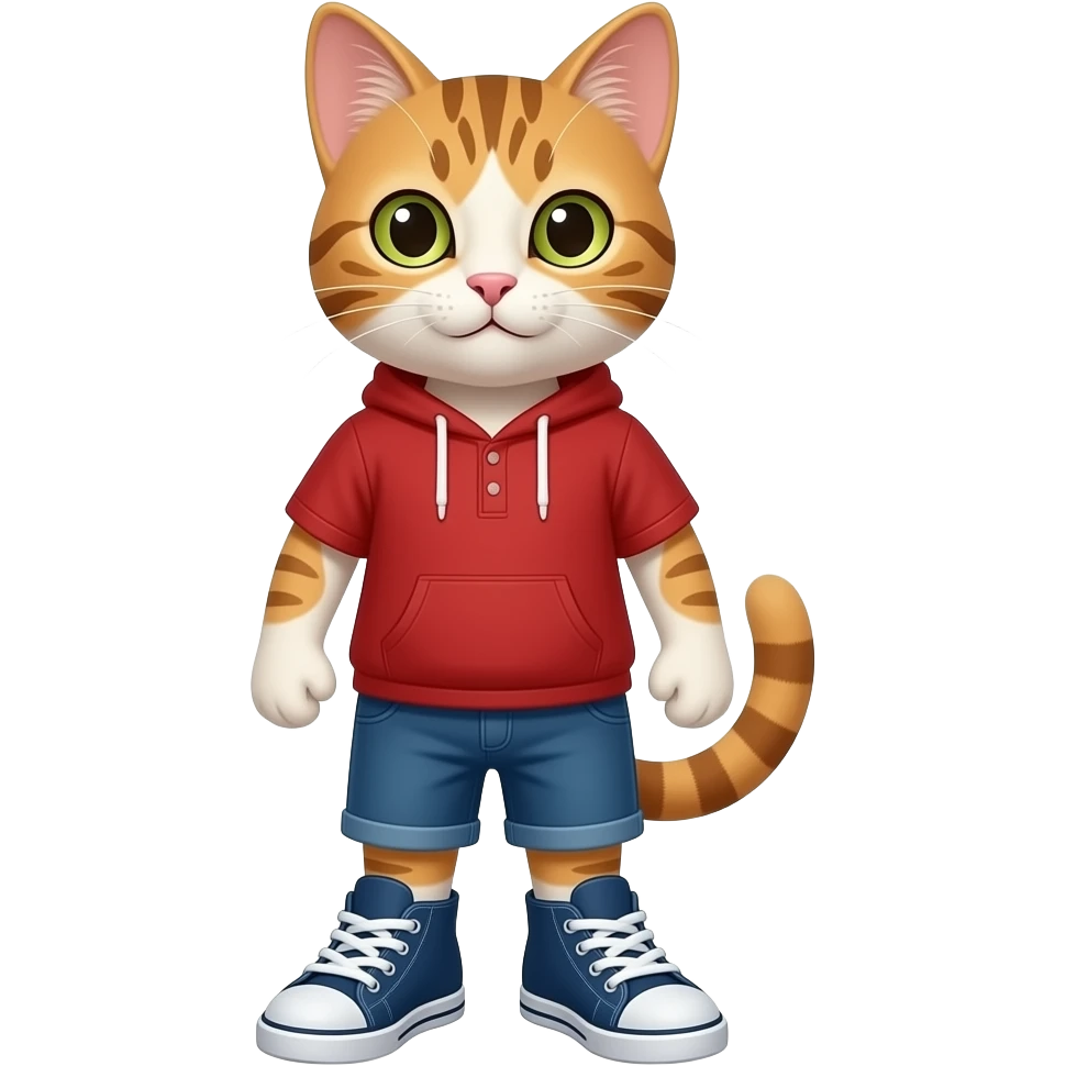 un chat avec une paire de tn emoji