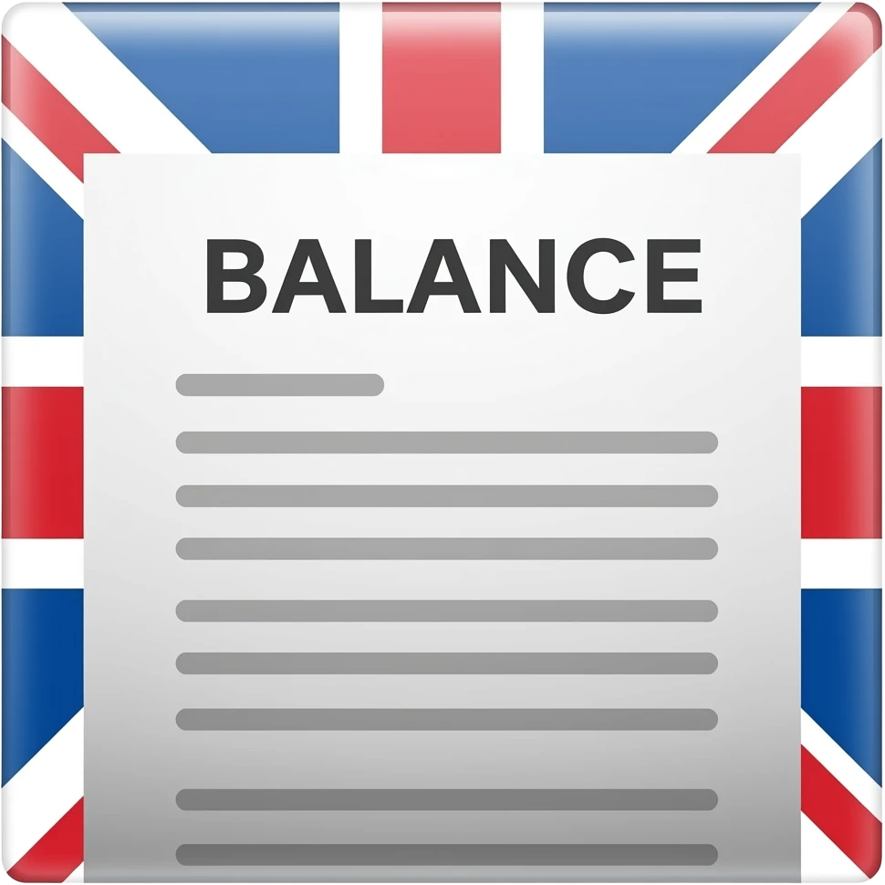 Uk's balance sheet document emoji