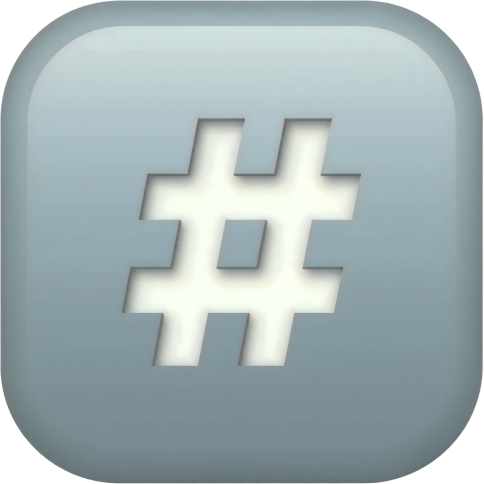 hashtag emoji