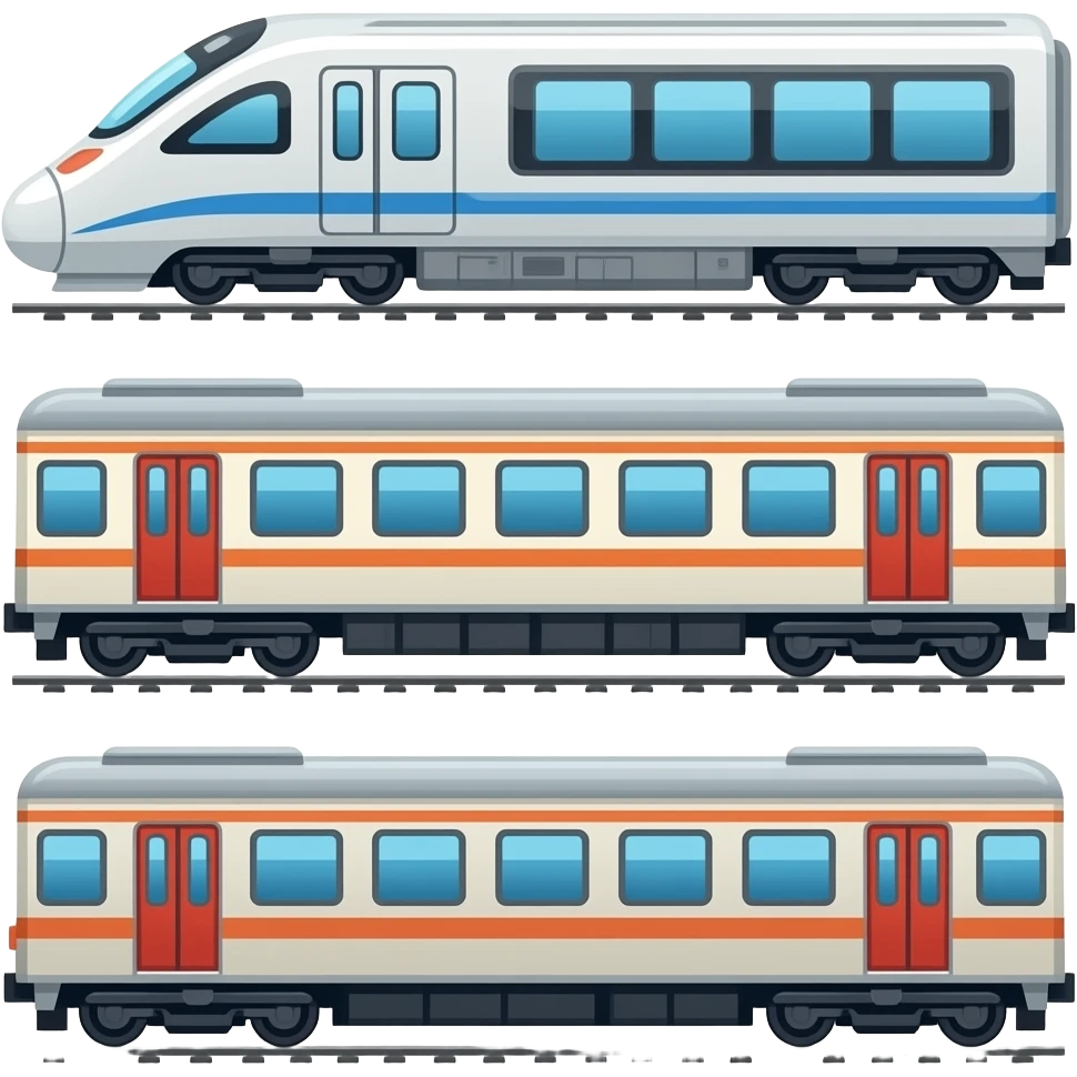🚄🚃🚃🚃 emoji