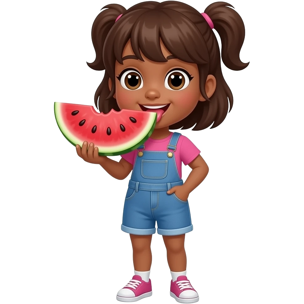 Brown girl lick wggplant emoji