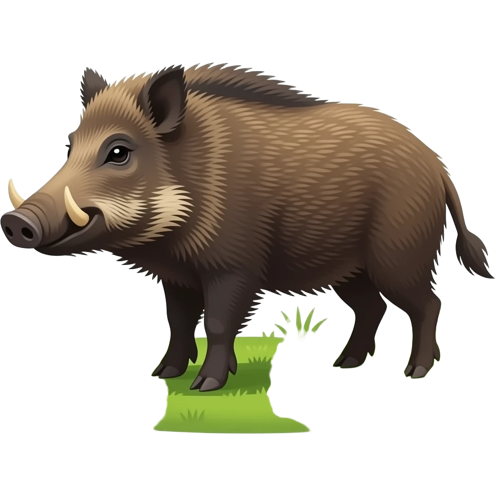 dzik na ogrodzie emoji