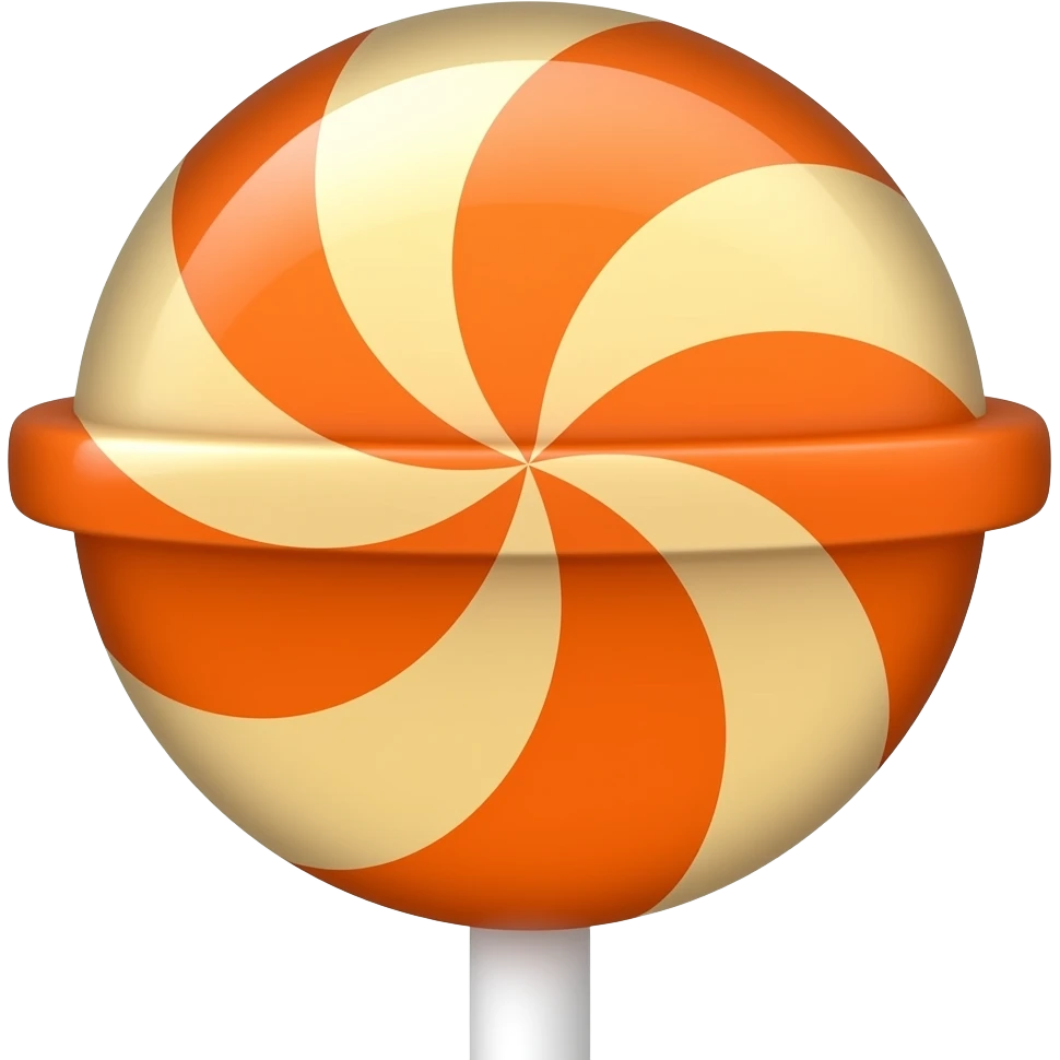 orange lollipop emoji
