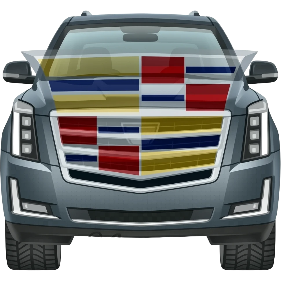 Black Cadillac Escalade symbols emoji