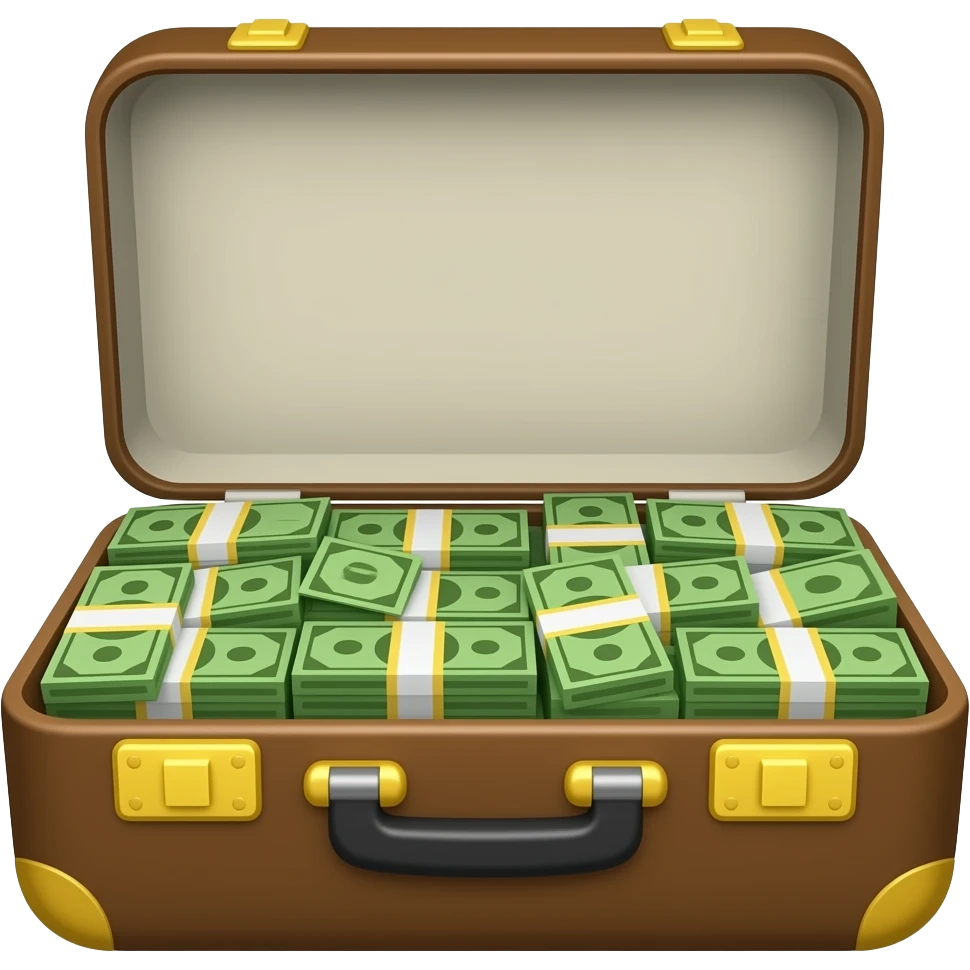 dinero maleta emoji