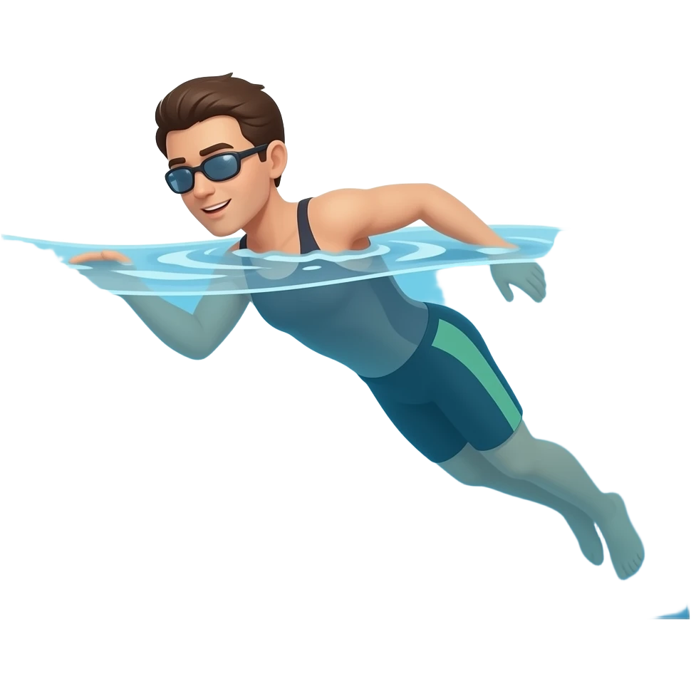 swimming in water emoji