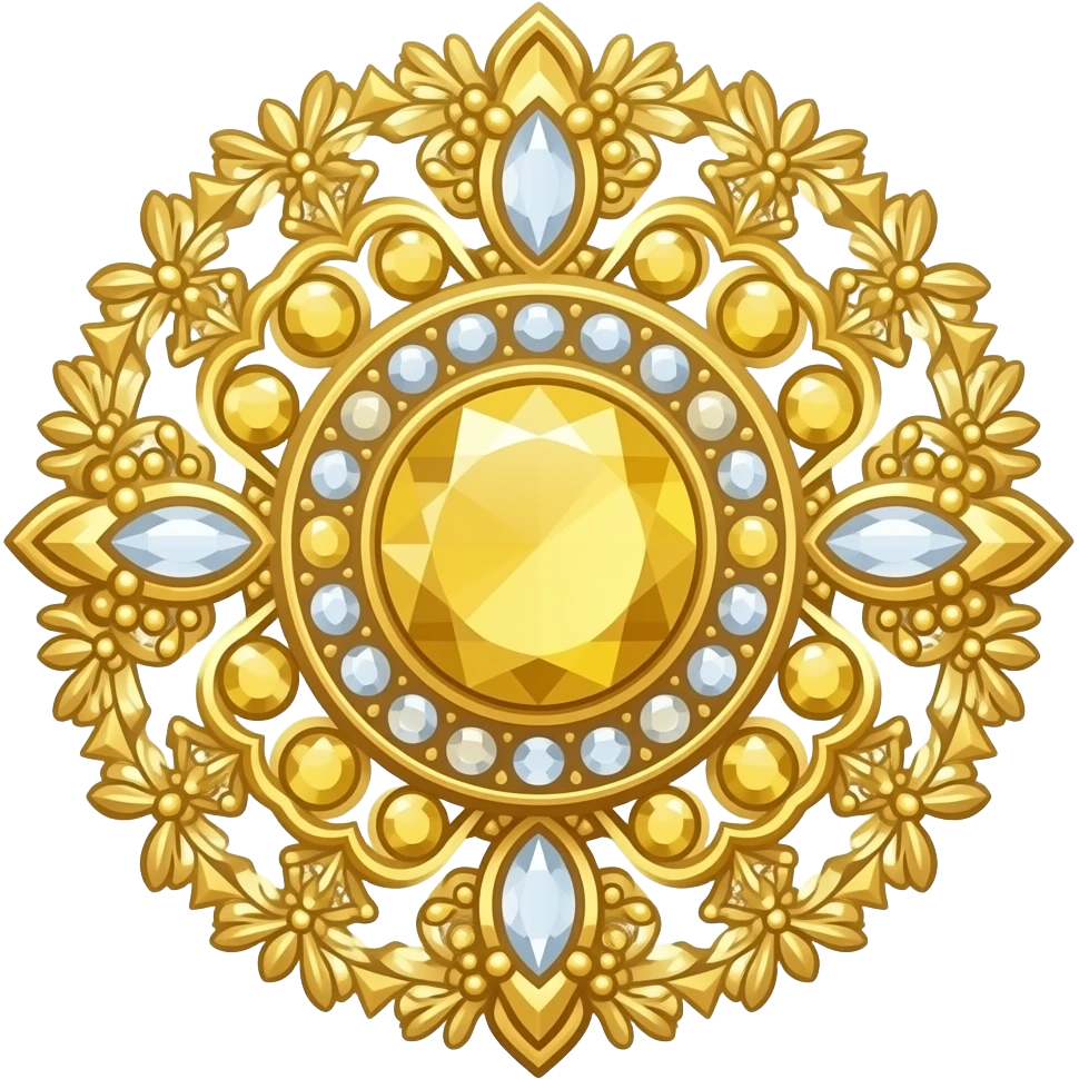 Gold jewels emoji