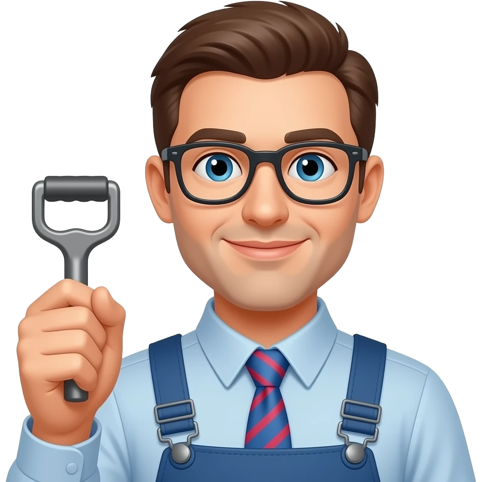 Человек с рычагом в руках emoji