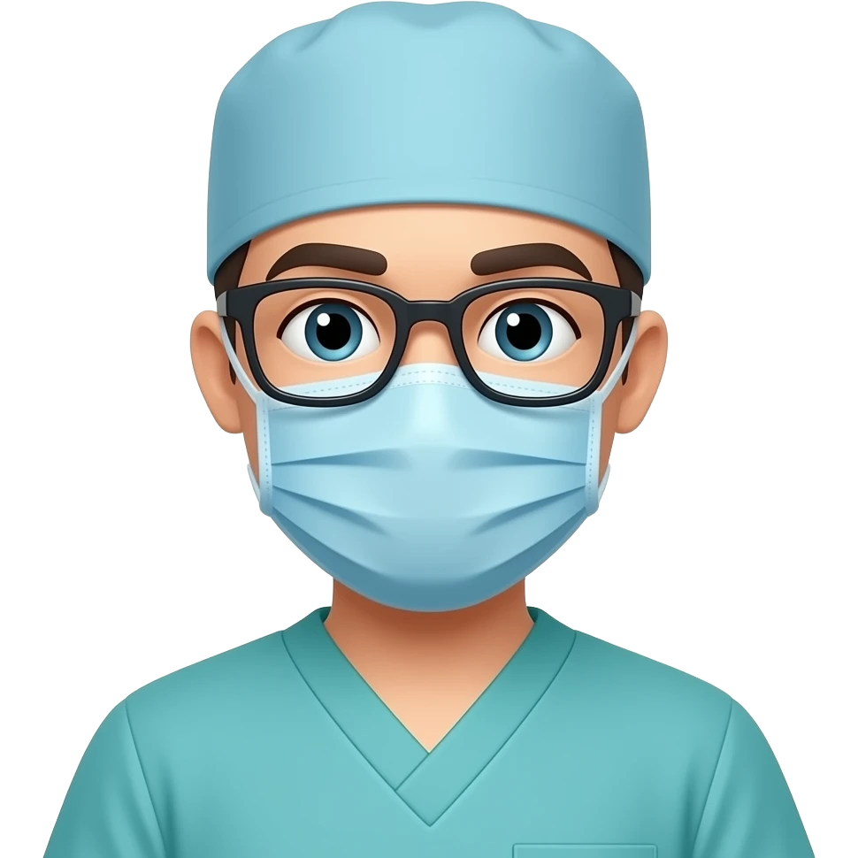 Surgeon with Glasses emoji