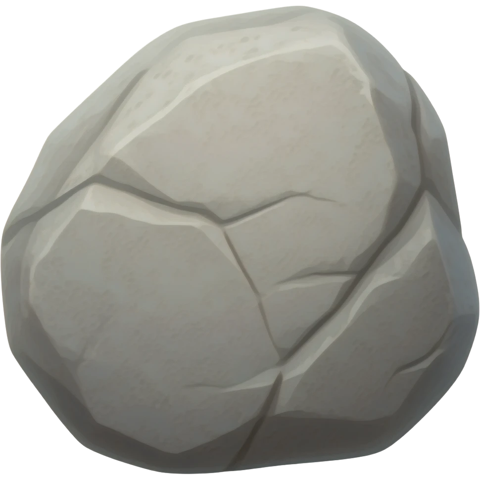 giant rock emoji