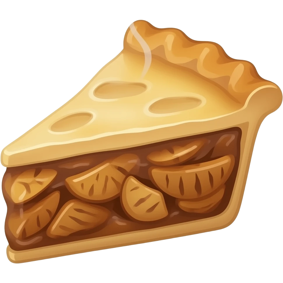 Apple pie slice emoji