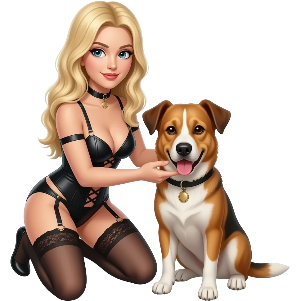 👱🏼 +🐶 = bdsm emoji