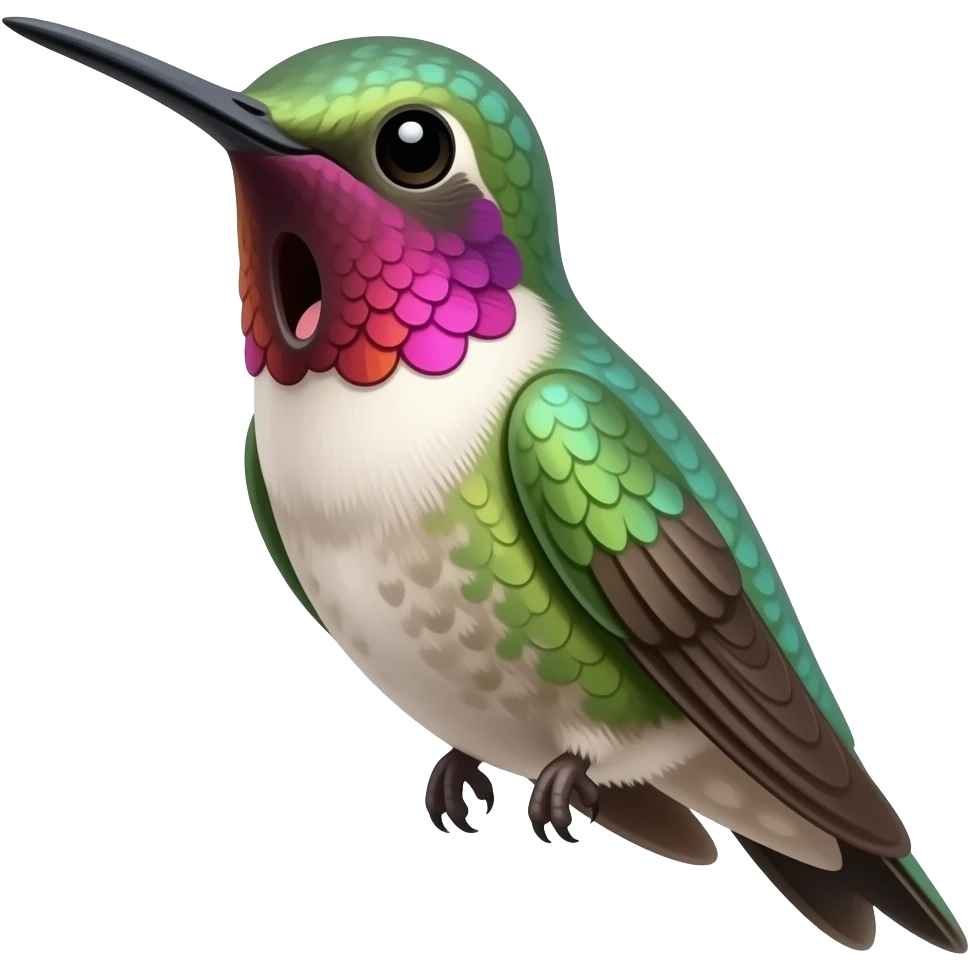 Colibri surprised emoji