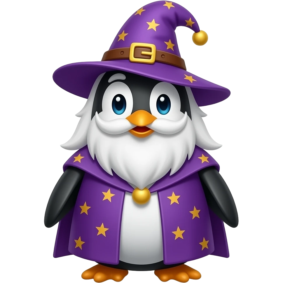 Penguin Wizard emoji