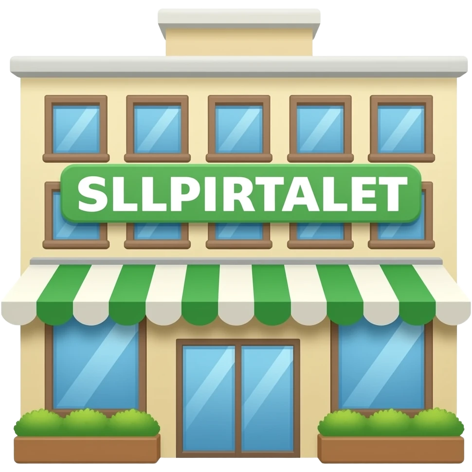 Super market  building emoji no background emoji