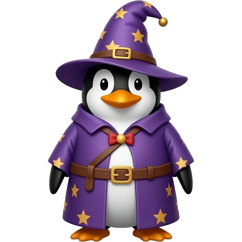 Penguin Wizard emoji