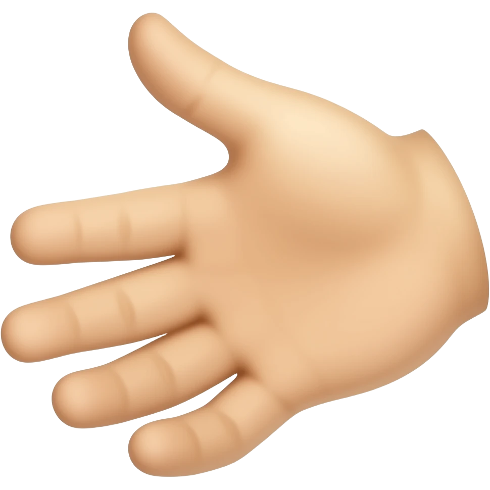 эмодзи  руку вытянутую горизонтально , emoji