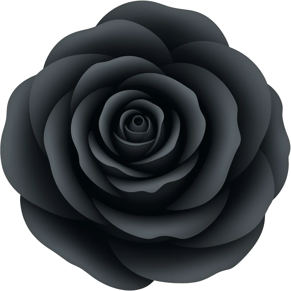 Black rose emoji