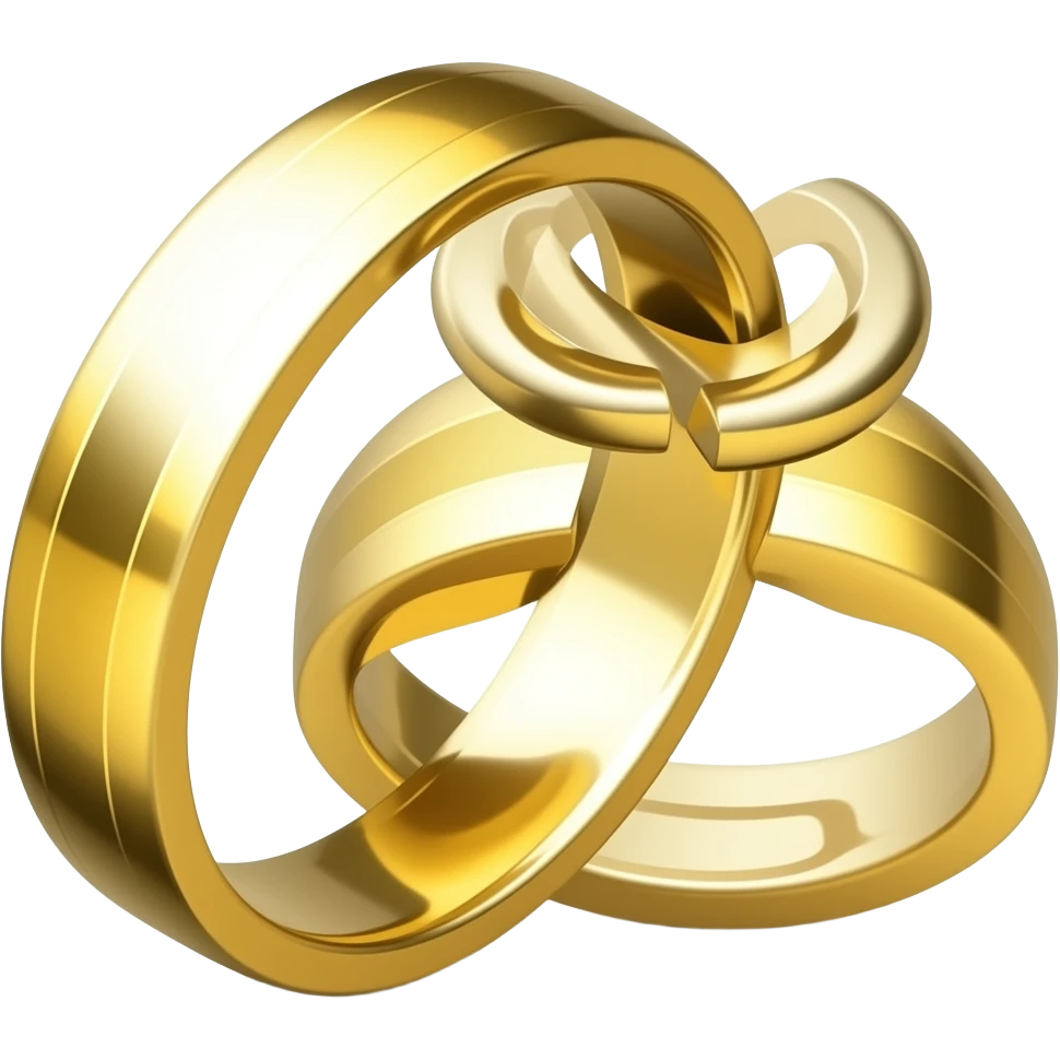 Wedding rings '💍💍' intervened emoji