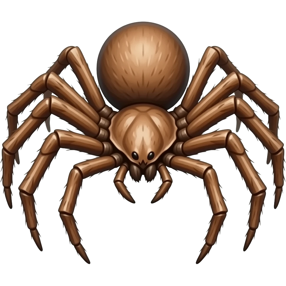 Hiter with 4 legs and 8 arms; spider emoji