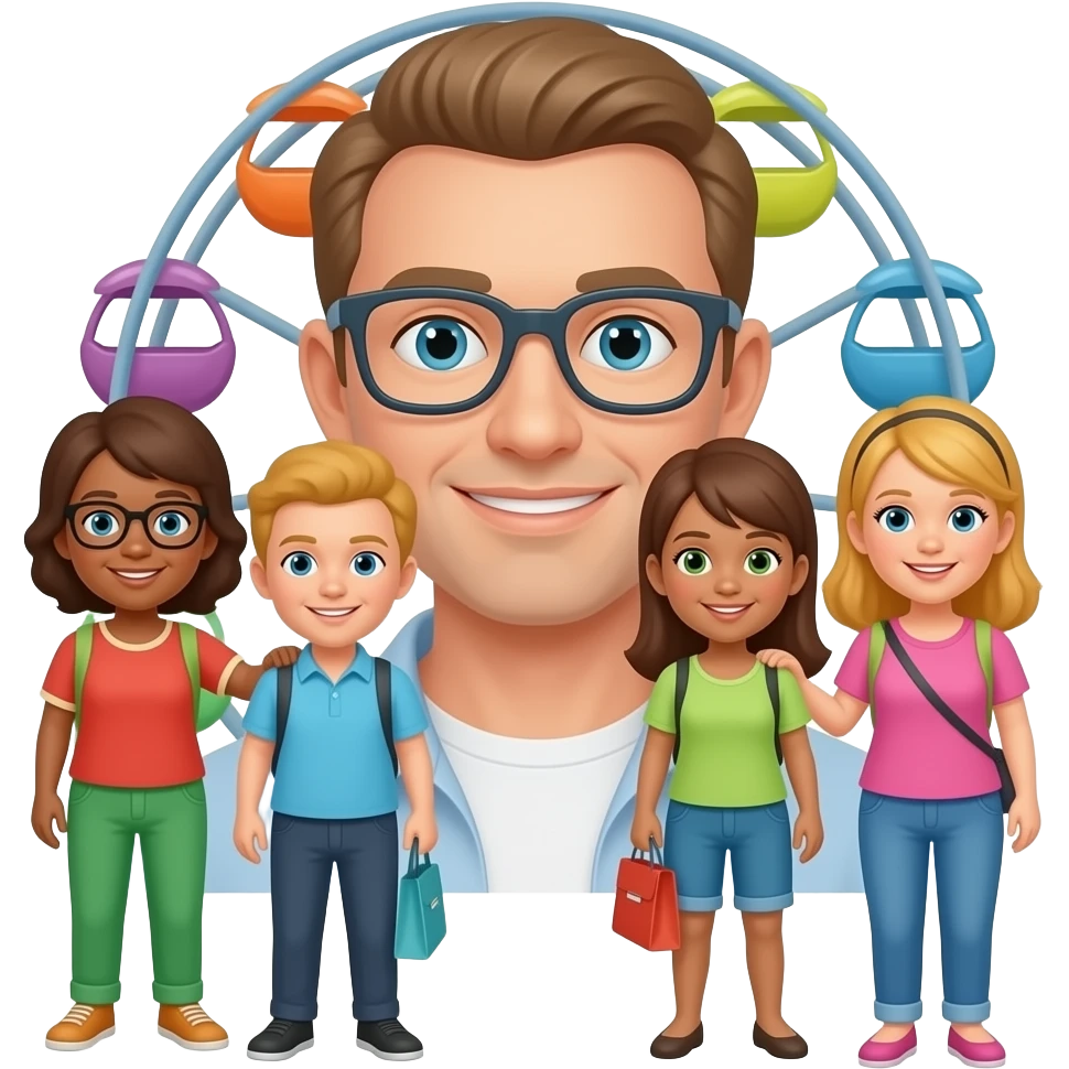generic amusement park visitors icon emoji emoji